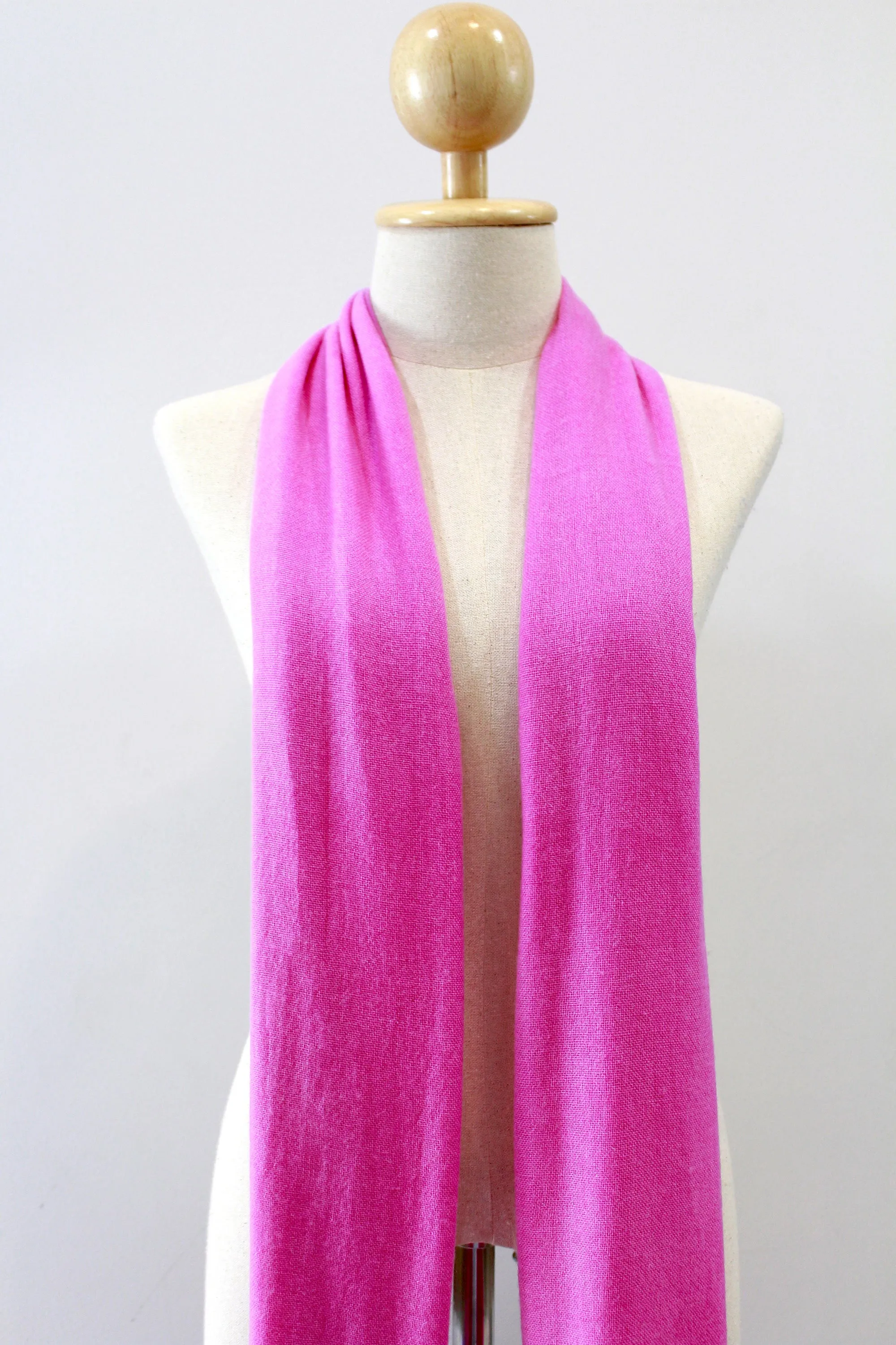 100% Cashmere Hot Pink Pashmina Shawl/Scarf