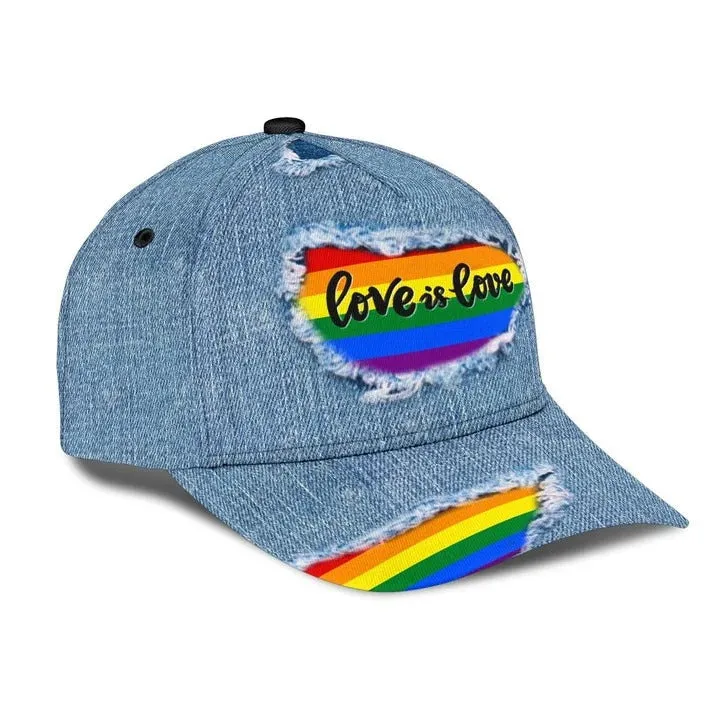 3D Printed Cap For Gay Friend Gift, Gay Rights Are Human Rights Too LGBT Printing Baseball Cap Hat