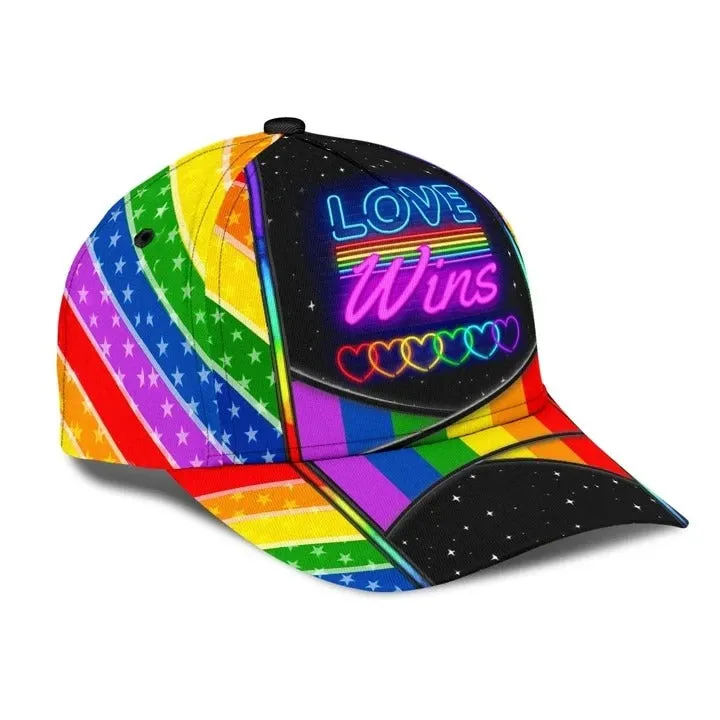 3D Printed Cap For Gay Friend Gift, Gay Rights Are Human Rights Too LGBT Printing Baseball Cap Hat