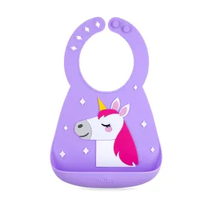 3D Silicone Bib - Unicorn