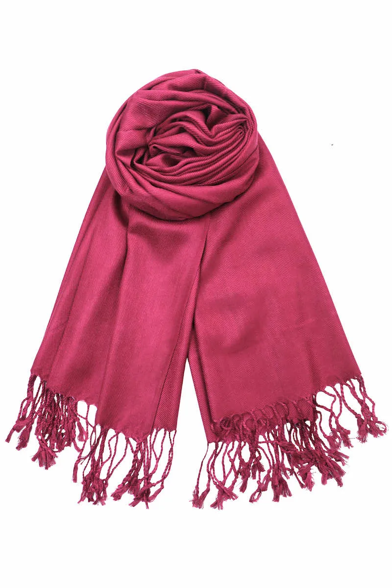 Achillea Large Soft Silky Pashmina Scarf Shawl Wrap in Solid Colors (30 Colors) Group 1