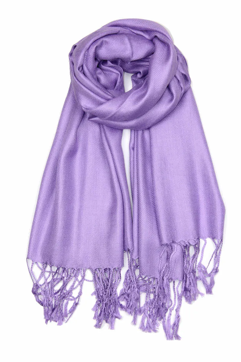 Achillea Large Soft Silky Pashmina Scarf Shawl Wrap in Solid Colors (30 Colors) Group 1