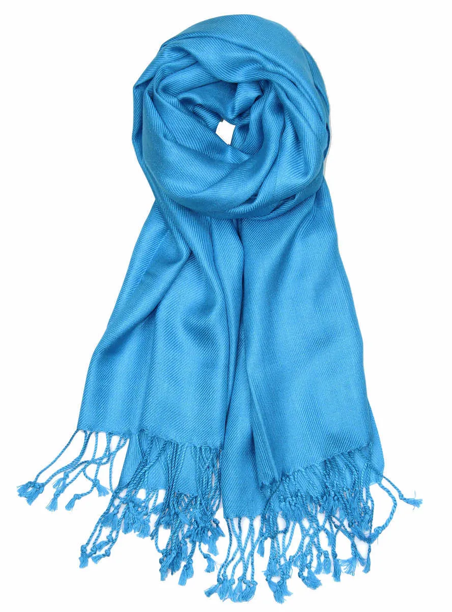 Achillea Large Soft Silky Pashmina Scarf Shawl Wrap in Solid Colors (30 Colors) Group 1