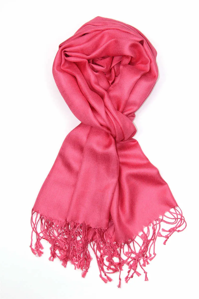 Achillea Large Soft Silky Pashmina Scarf Shawl Wrap in Solid Colors (30 Colors) Group 1