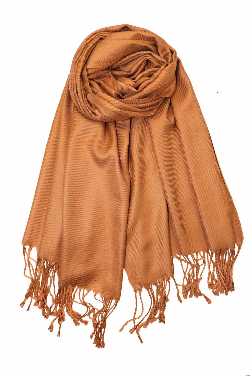 Achillea Large Soft Silky Pashmina Scarf Shawl Wrap in Solid Colors (30 Colors) Group 1