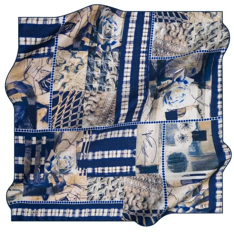 Aker Delight Designer Silk Scarf No. 21