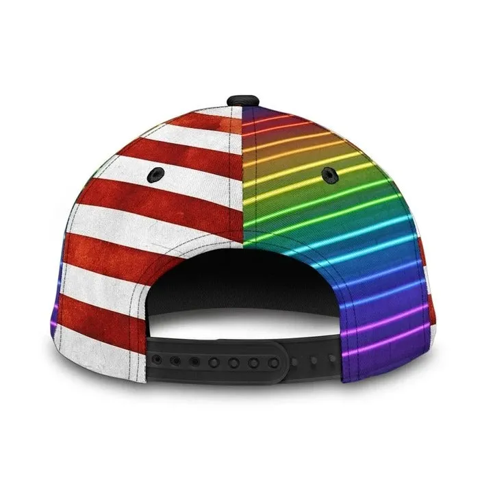 All Over Printed Cap Hat For Lesbian Queer, Gaymer Cap, Skull And Roses Floral Cap For Lgbt