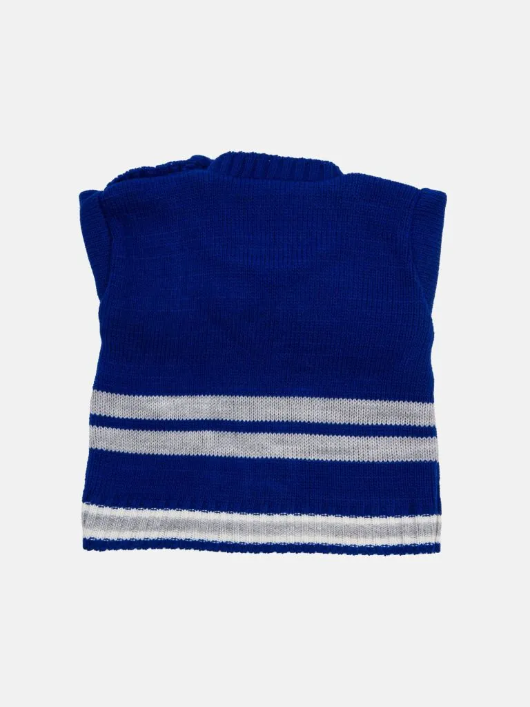 Baby Boy Carlos Collection Knitted 3 piece set - Royal Blue