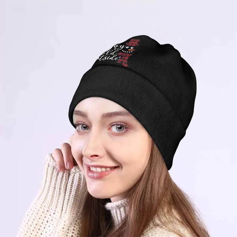 Baby It’s Cold Outside Snowman Warm Knitted Beanie Hat