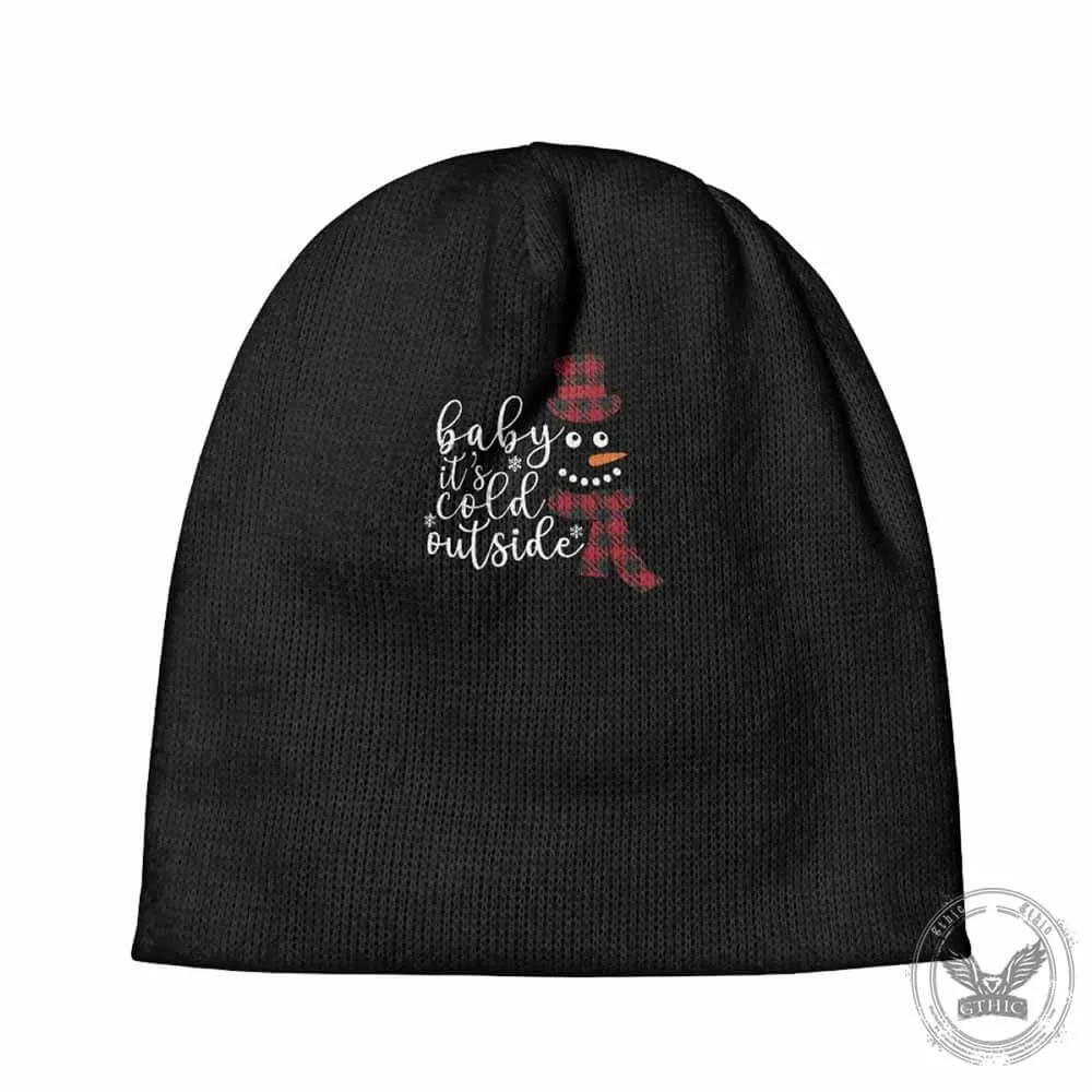 Baby It’s Cold Outside Snowman Warm Knitted Beanie Hat