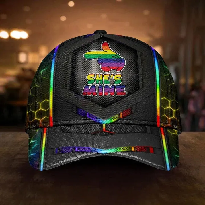 Baseball 3D Printing Cap For Lesbian Gay, Classic USA Flag Love Is Love Lgbt Printing Baseball Cap Hat