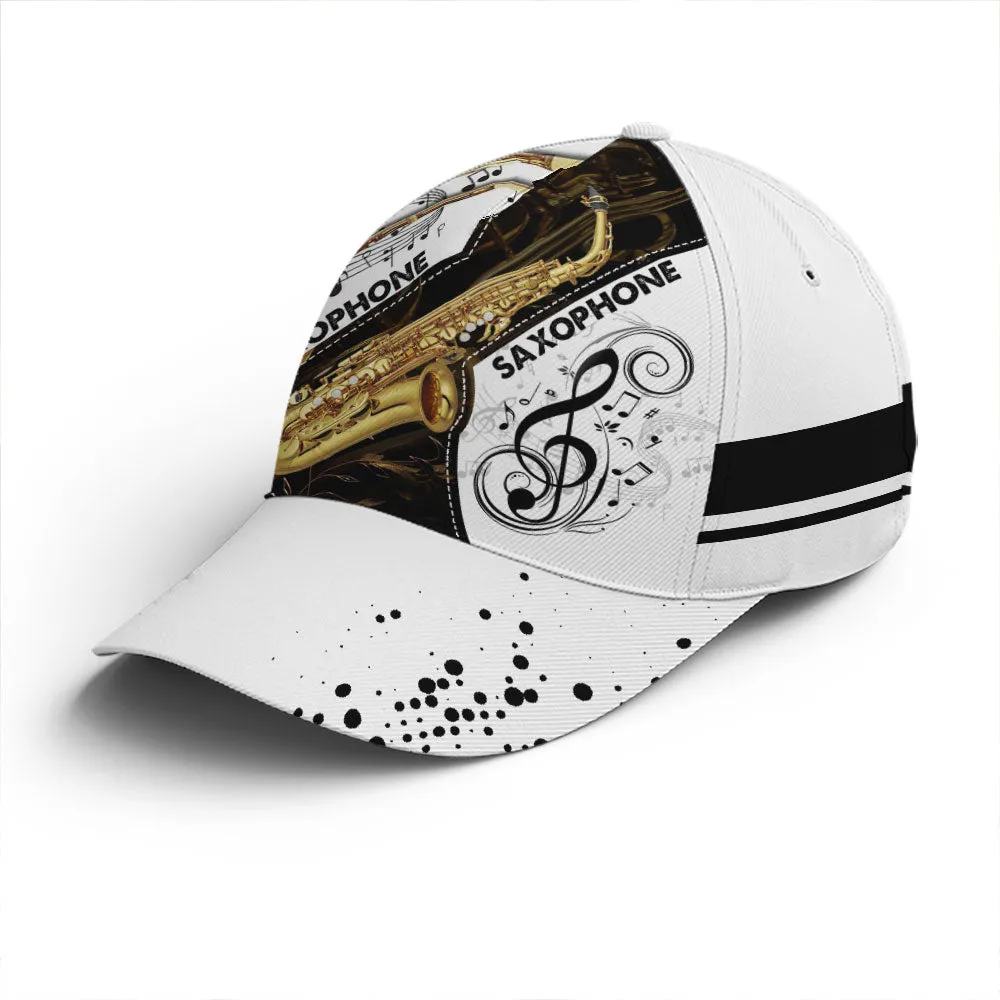 Baseball Cap For Saxophone Lovers Two-tone Pattern Coolspod