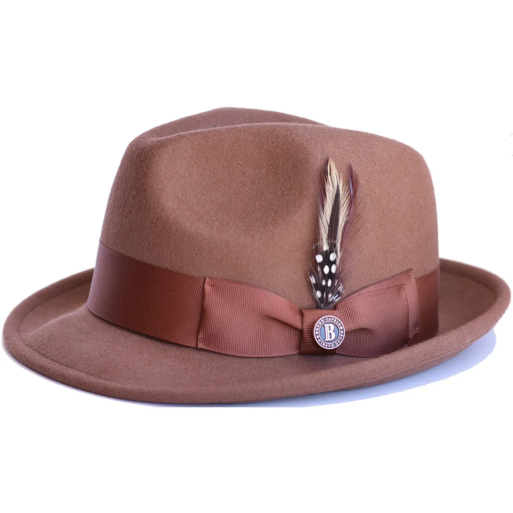 Bruno Capelo Blues Wool Pinch Front Fedora