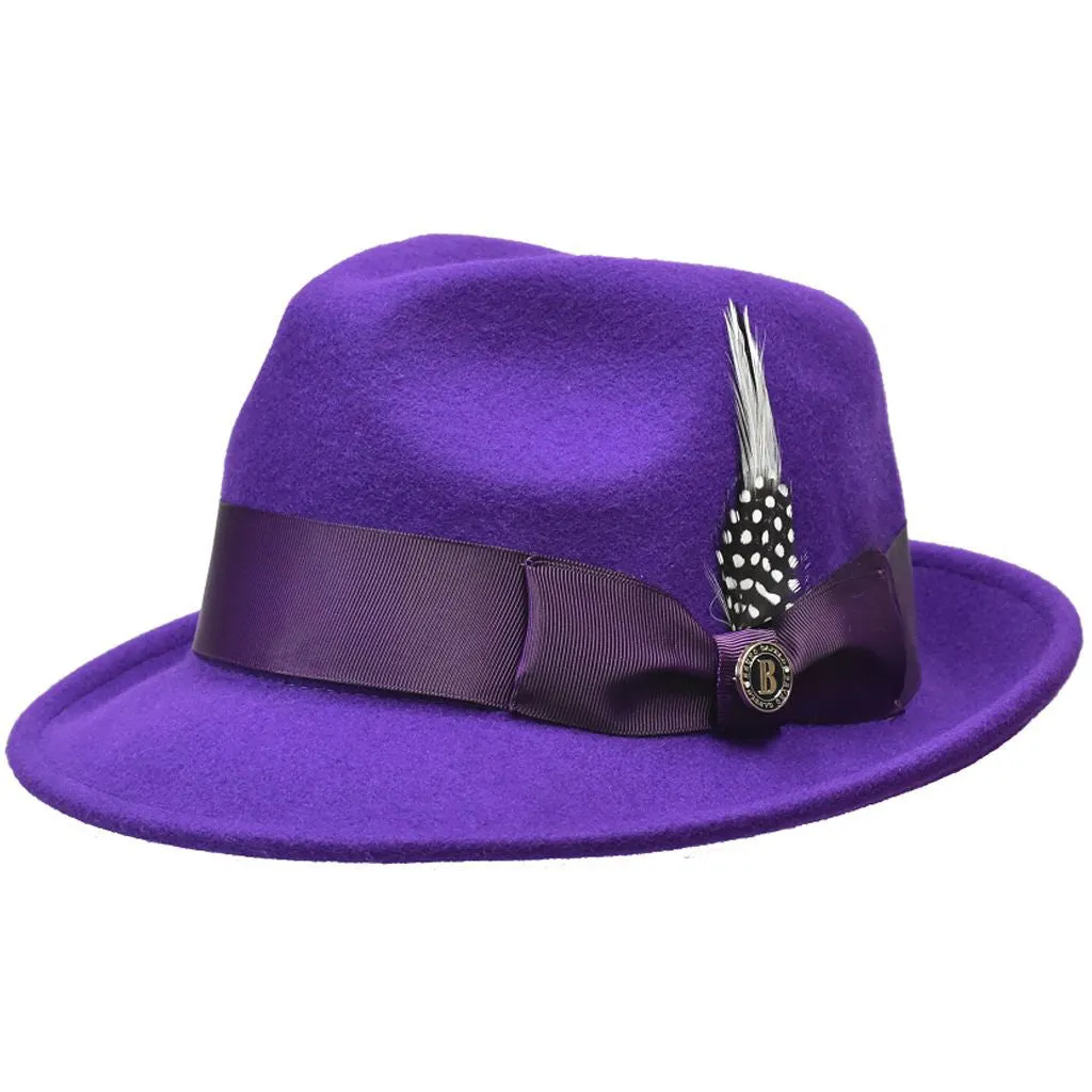 Bruno Capelo Blues Wool Pinch Front Fedora