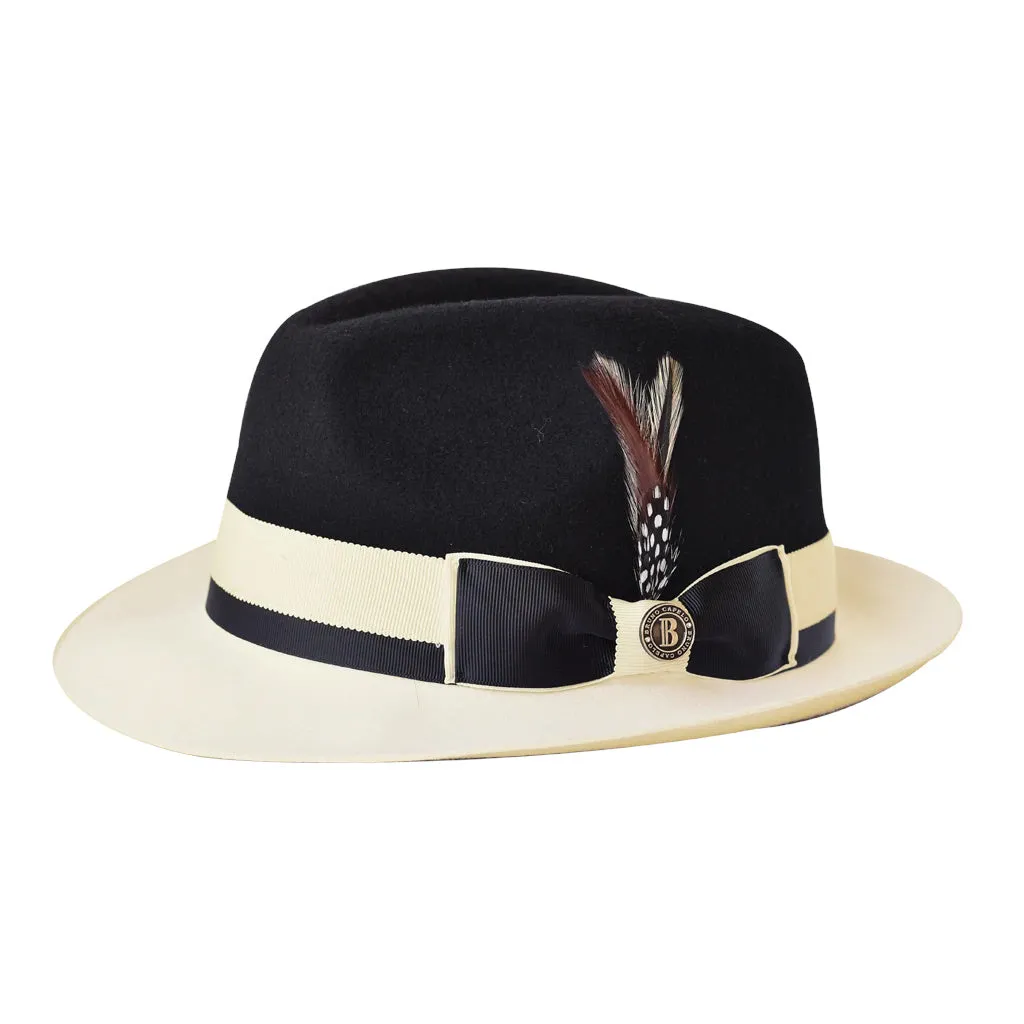 Bruno Capelo Caesar Pinch Front Wool Fedora