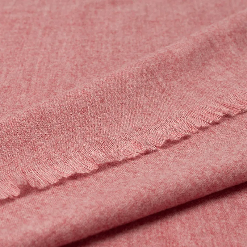 Cashmere Woolen Scarf - Rose