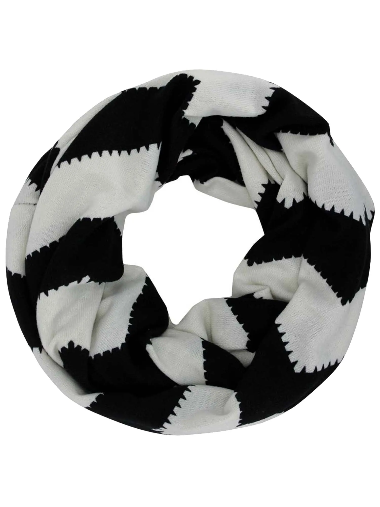 Chevron Jersey Knit Infinity Scarf