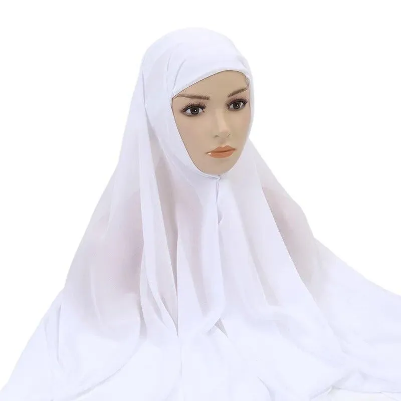 Chiffon Instant Head Scarfs Shawl Hijab for Muslim Women