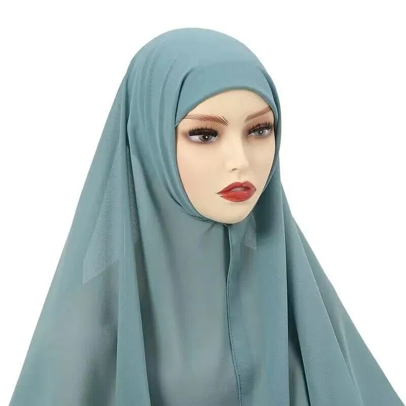 Chiffon Instant Head Scarfs Shawl Hijab for Muslim Women