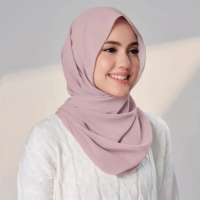 Chiffon Instant Head Scarfs Shawl Hijab for Muslim Women