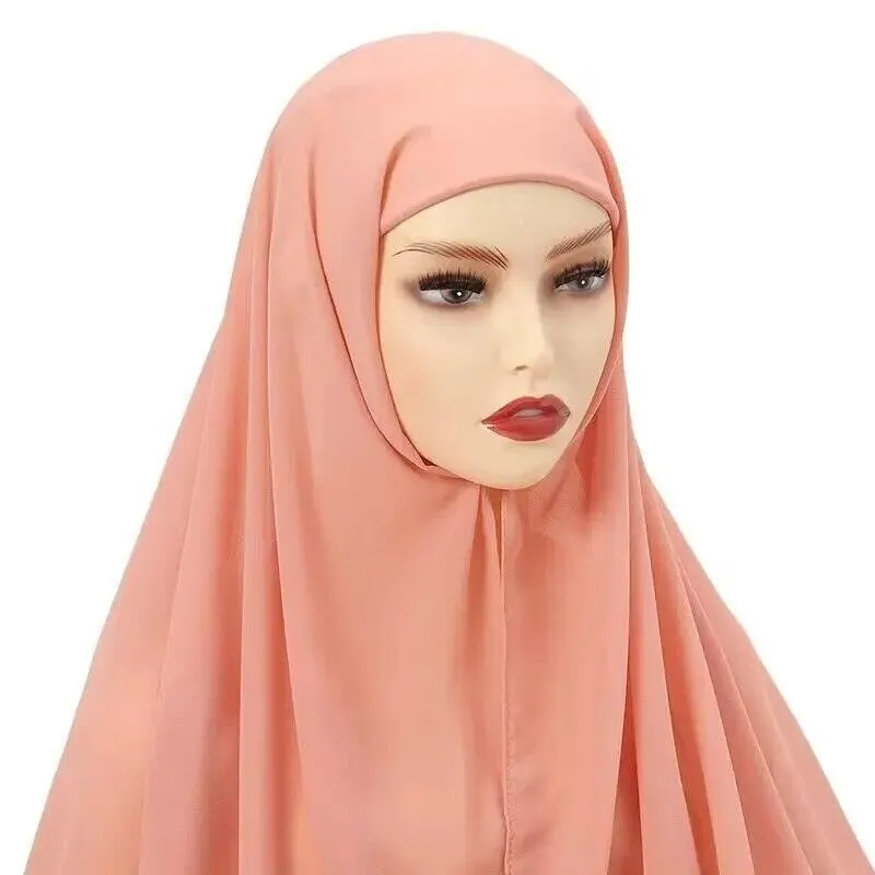 Chiffon Instant Head Scarfs Shawl Hijab for Muslim Women