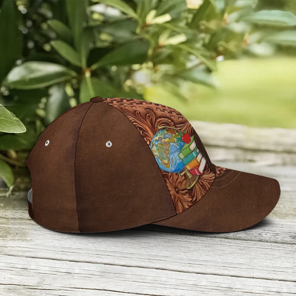 Classic Leather Apple Baseball Cap For Teachers Coolspod