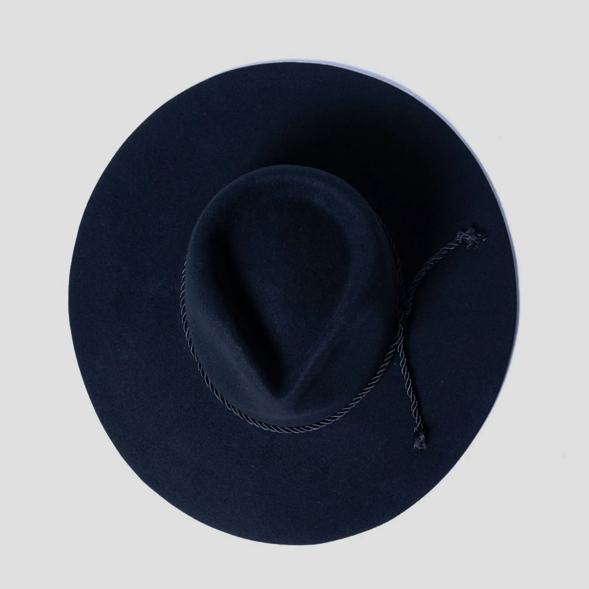 Classic Men's Felt Fedora Hat - Black