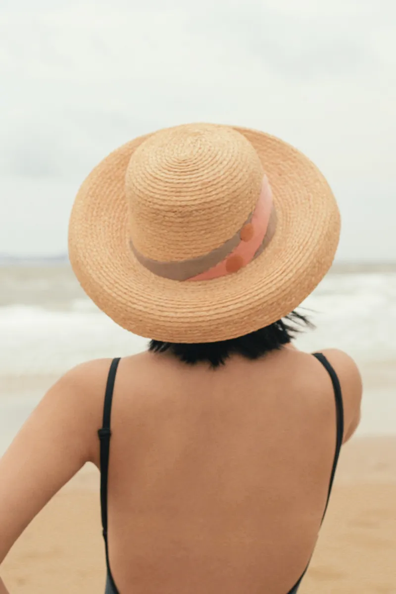 Clémentine raffia sun hat