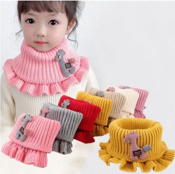 Comfortable Baby Muffler, Fleece Warm Kids Scarf, Toddler Kids Winter Neck Warmer