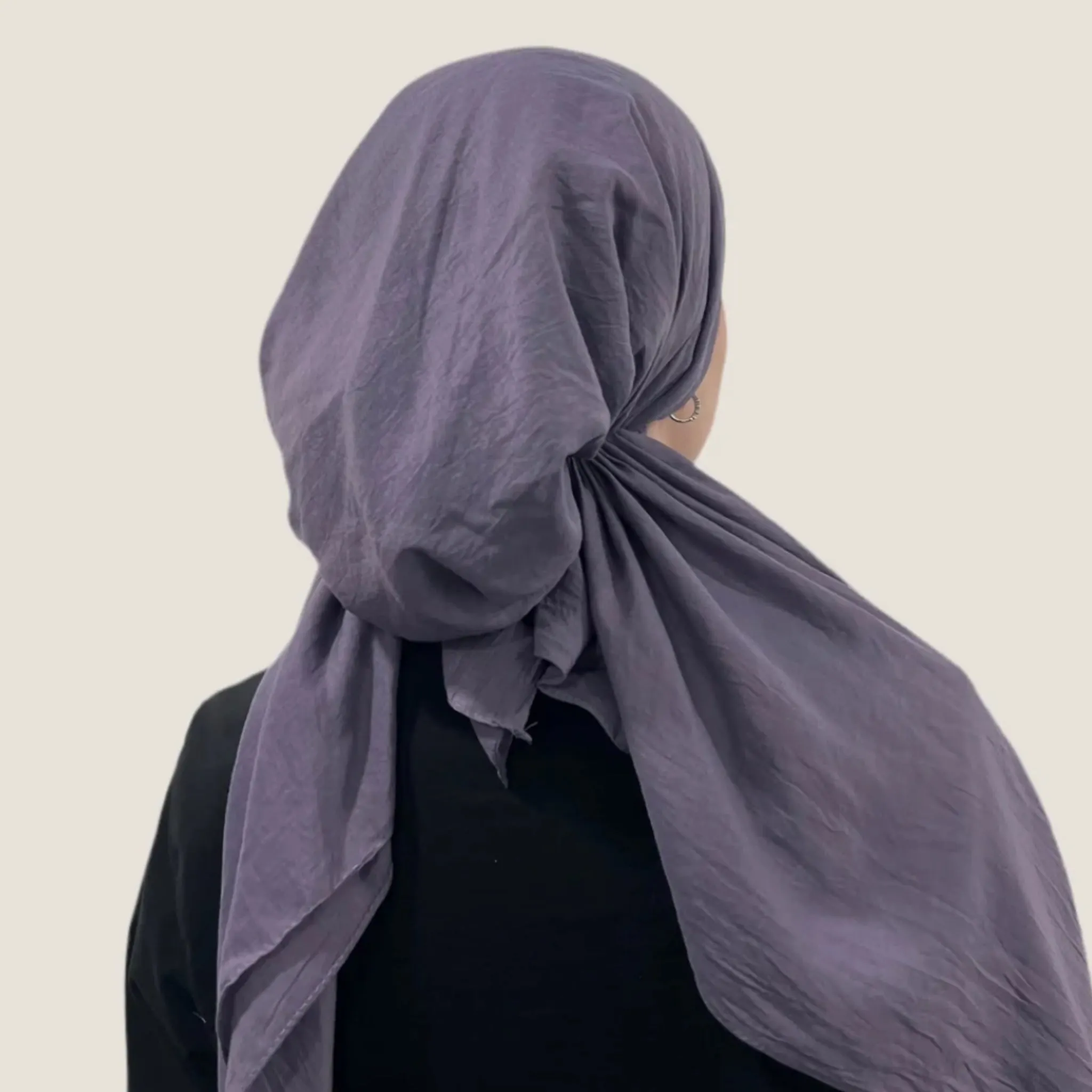 Cotton Solid Pretied Headscarf by Valeri new