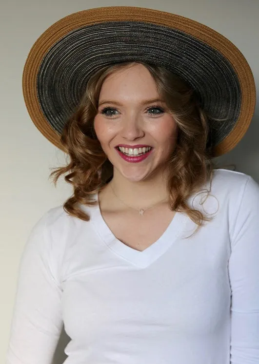 Crystal Wide Brim Sun Hat For Women upf 50