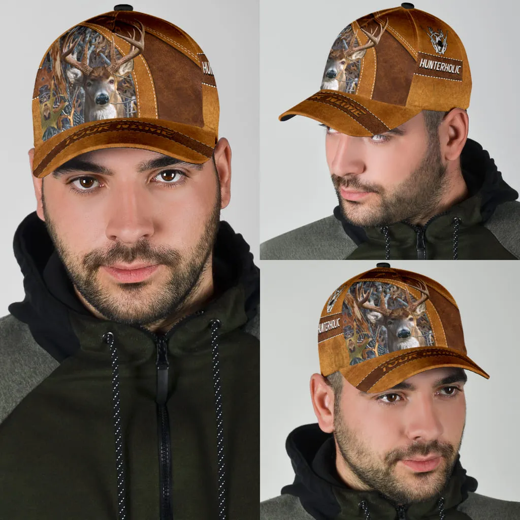 Custom Hunting Cap Hat, 3D All Over Printed Deer Hunting Baseball Cap Hat, Gift For Hunter