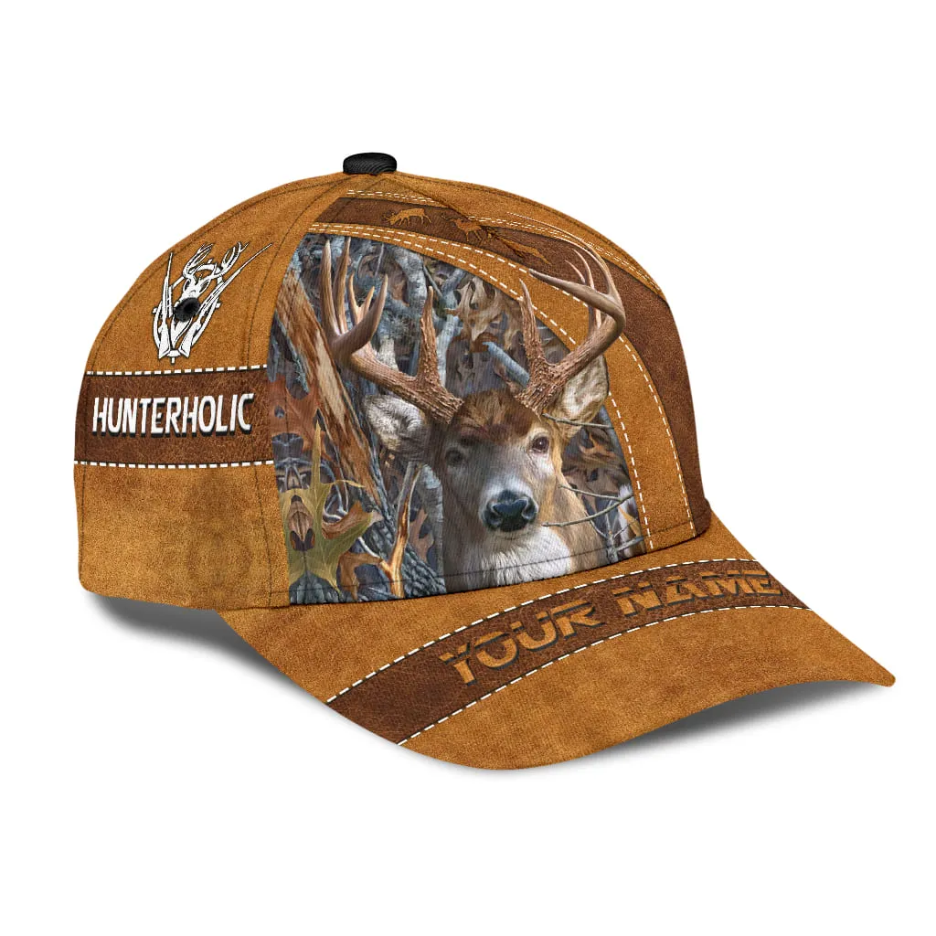 Custom Hunting Cap Hat, 3D All Over Printed Deer Hunting Baseball Cap Hat, Gift For Hunter