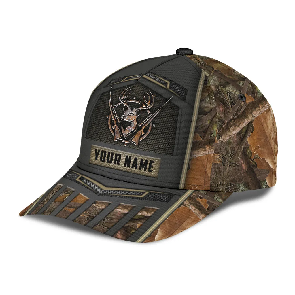 Custom Hunting Classic Cap Hat With Name, Hunter Baseball Cap Hat Present To Hunter Man Girl