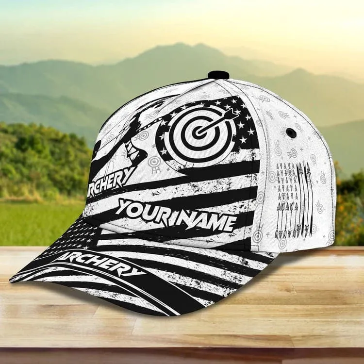 Customized Archery Cap for Girl, Archery 3D All Over Printed Cap for Female Archers, Archery Hat for Girlfriend