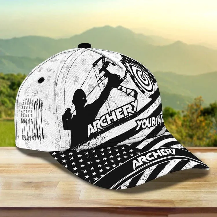 Customized Archery Cap for Girl, Archery 3D All Over Printed Cap for Female Archers, Archery Hat for Girlfriend