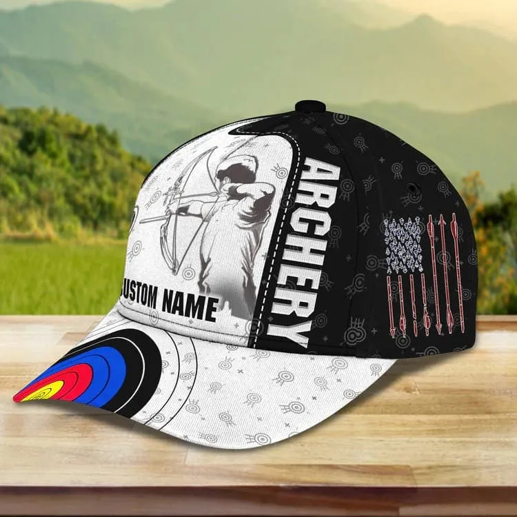 Customized Archery Cap for Girl, Archery 3D All Over Printed Cap for Female Archers, Archery Hat for Girlfriend