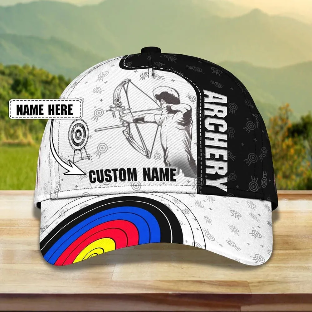 Customized Archery Cap for Girl, Archery 3D All Over Printed Cap for Female Archers, Archery Hat for Girlfriend