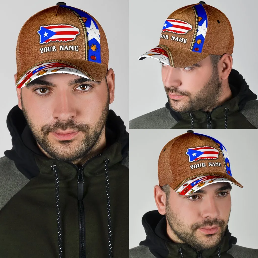 Customized Puerto Rico Cap, Classic Cap Hat For Puerto Rico Friends