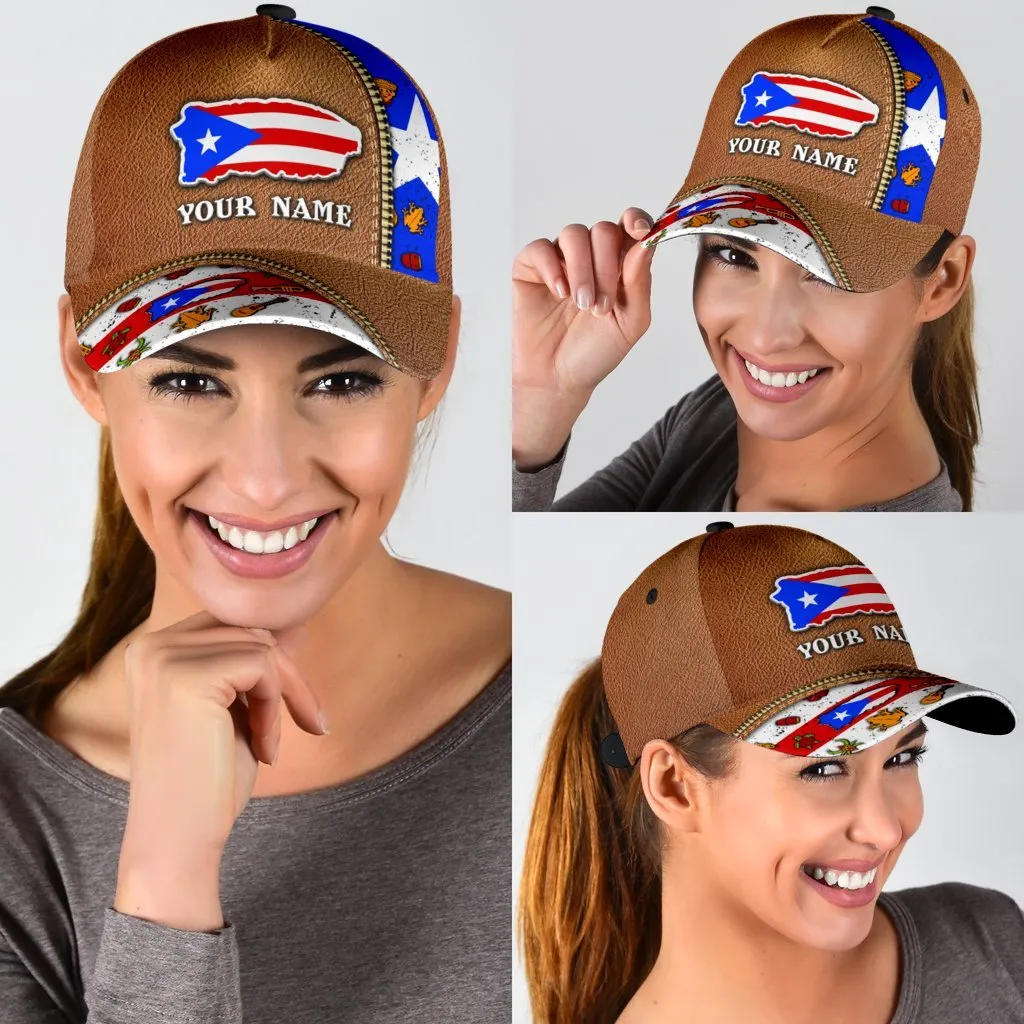 Customized Puerto Rico Cap, Classic Cap Hat For Puerto Rico Friends