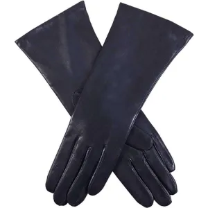 Dents Helene Cashmere Lined Hairsheep Leather Gloves - Navy