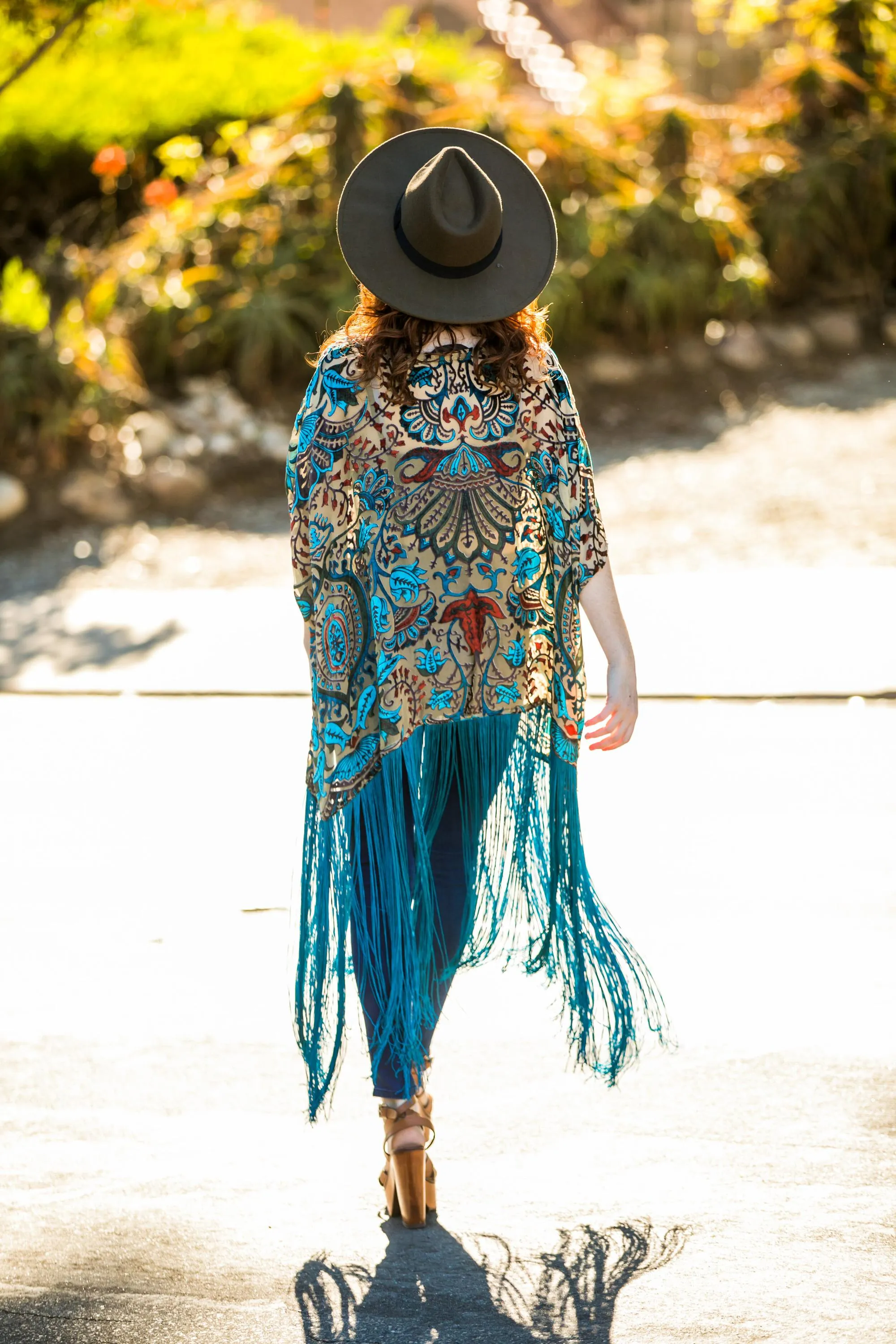 Desert Turquoise Fringe Tunic