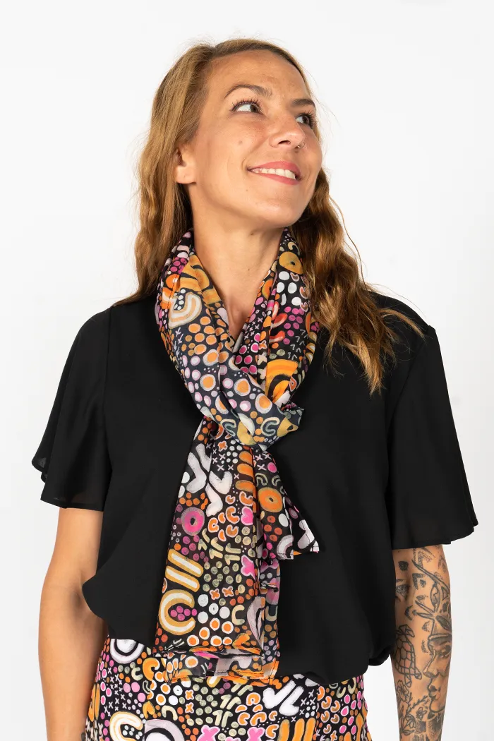 Eastern Maar Rectangle Chiffon Scarf