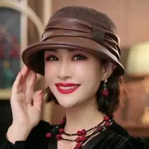 Elegant Wool Cloche Fedora