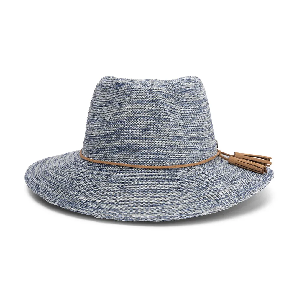 Evoke Caroline Fedora - Light Blue