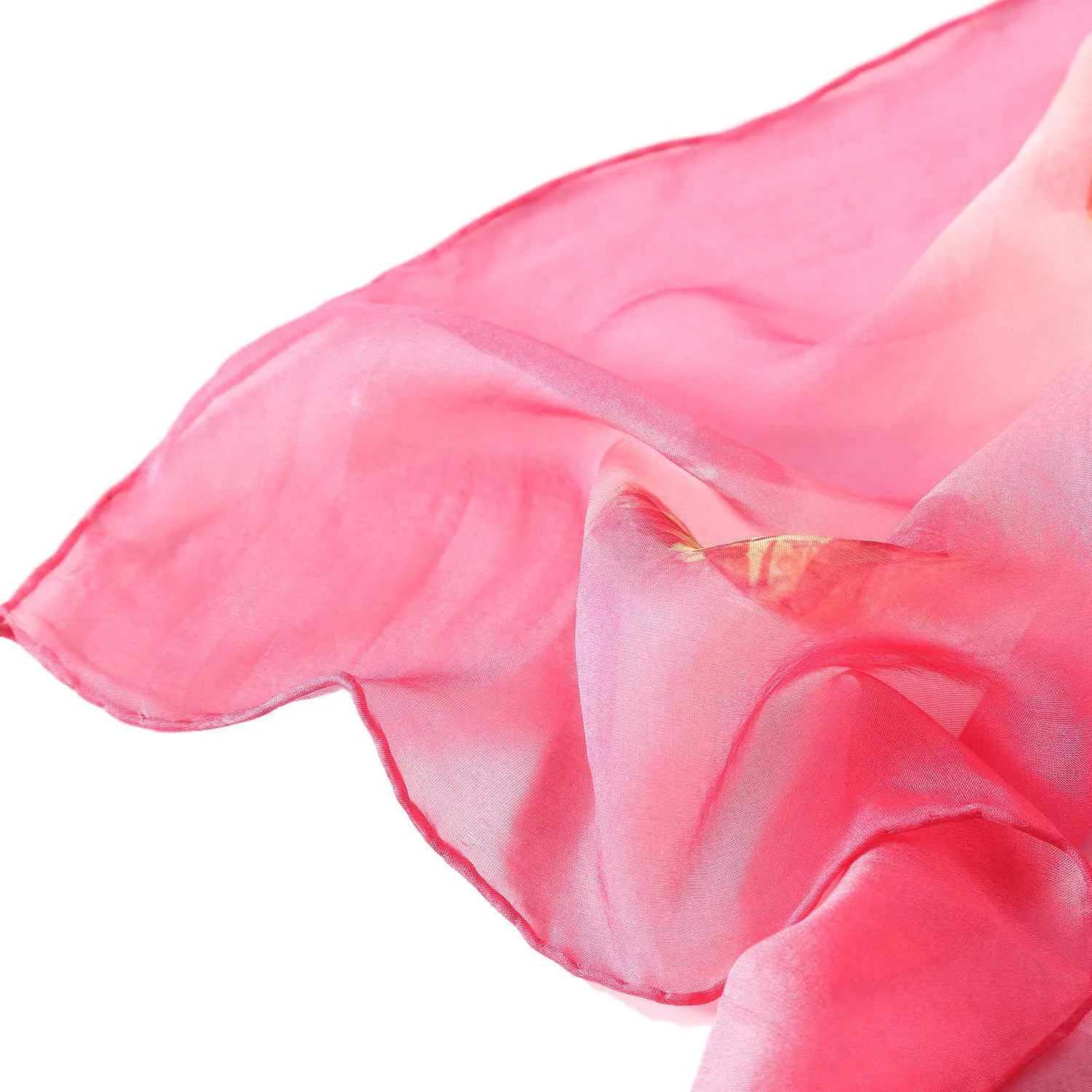 Extra Wide High Quality Silk Chiffon Scarf Pink Theme Heart Print SCH514