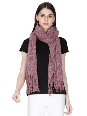 FabSeasons Purple Unisex Woolen Scarf, Muffler, Shawl and Stole for Winters