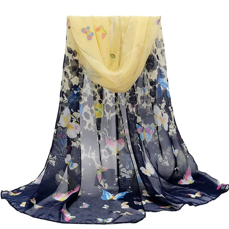 Fashion scarves female shawls super long chiffon korean decorative fabric