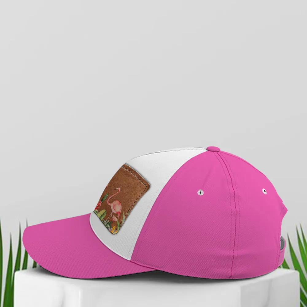 Flamingo And Cactus Classic Pink Baseball Cap Coolspod