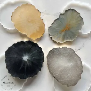 Flat Four Geode Coasters Bundle